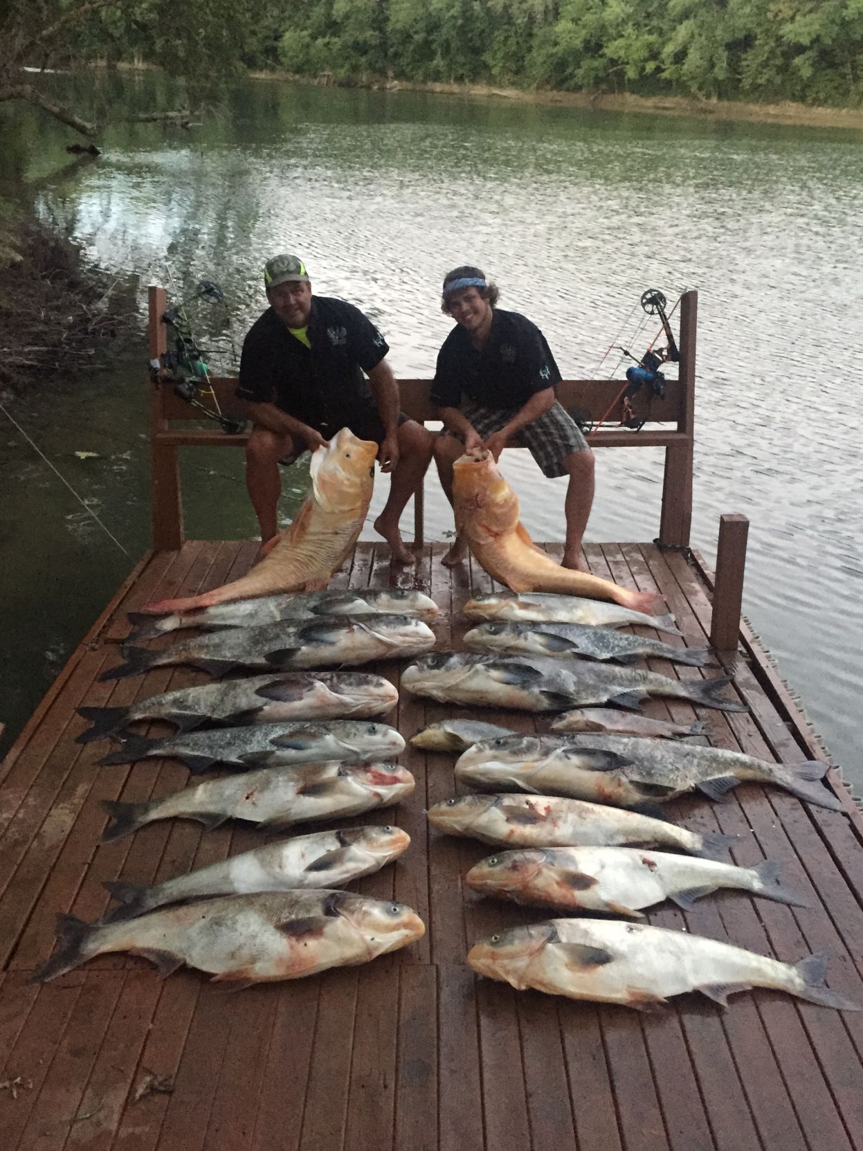 Fish caught on the Kentucky River can weigh around 80 pounds